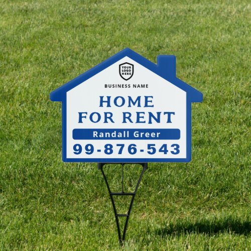 For Rent or Lease  Real Estate Black White Sign