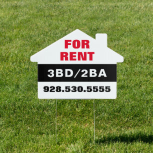 For Rent Real Estate Yard Sign
