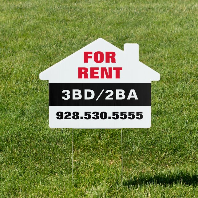 For Rent Real Estate Yard Sign (Insitu)