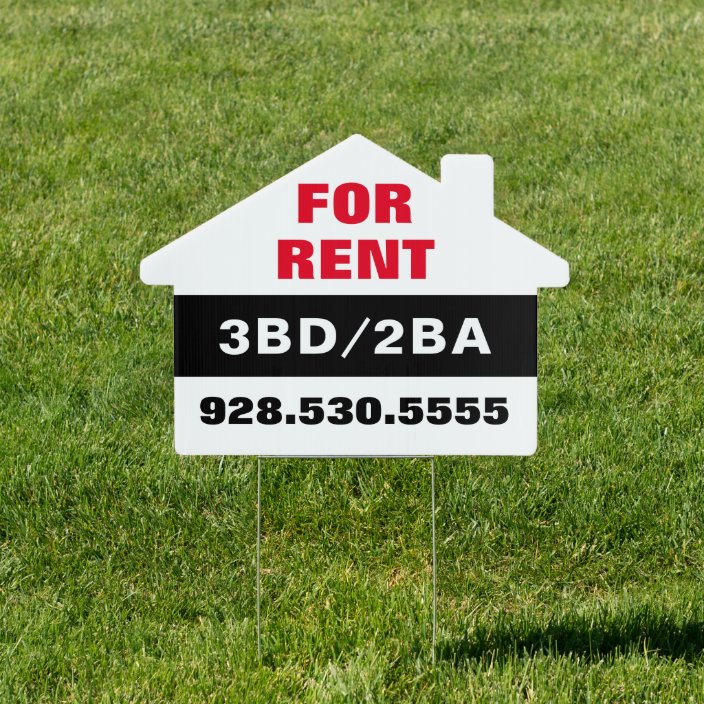 For Rent Real Estate Yard Sign