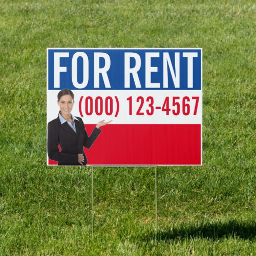 For Rent Real Estate Yard Sign