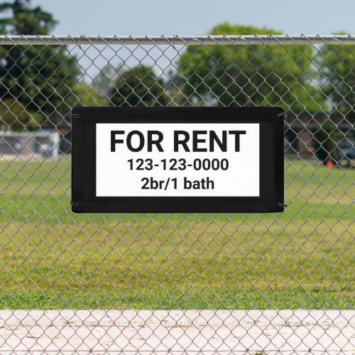 FOR RENT SIGN BANNER