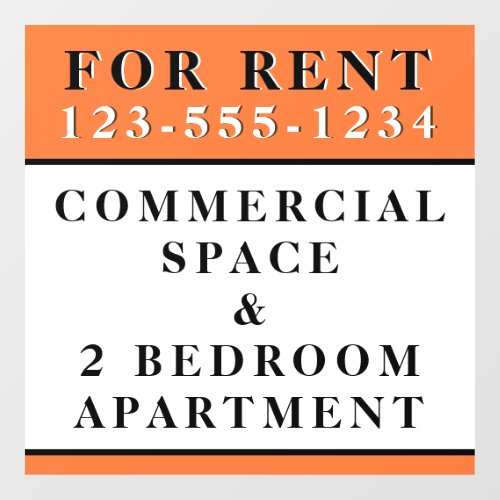 For Rent Sign Rental Business Signage