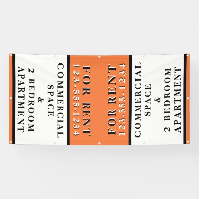 For Rent Sign Rental Business Signage (Horizontal)