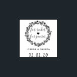 For Richer For Poorer Custom Wedding Save The Date Rubber Stamp<br><div class="desc">For Richer For Poorer Custom Wedding Save The Date rubber stamps by WowWed.</div>