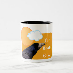 For Rooks Sake Two-Tone Coffee Mug