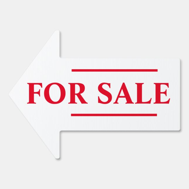 For Sale Arrow Sign (Front)
