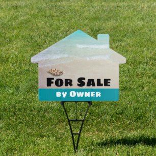 For Sale by Owner Beach Coastal House Sign