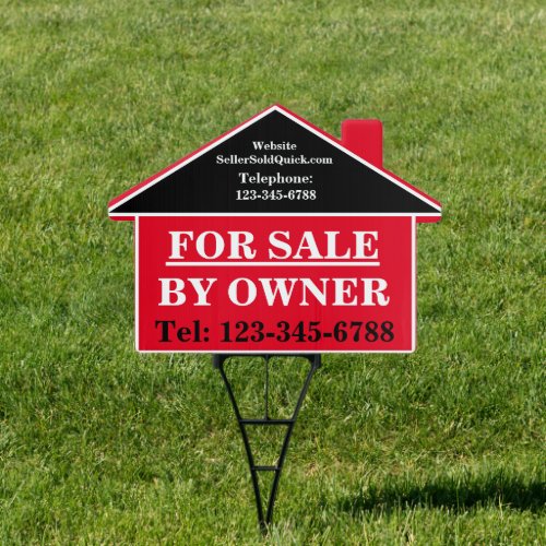 FOR SALE BY OWNER Custom Real Estate Yard Sign