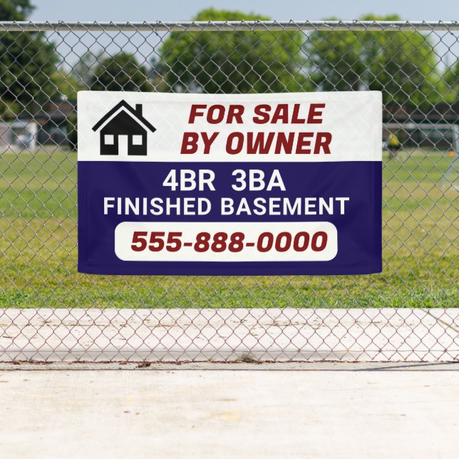 "For sale by Owner" customized banner (Insitu)