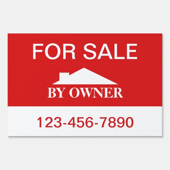 For Sale By Owner House Sale Sign (Front)