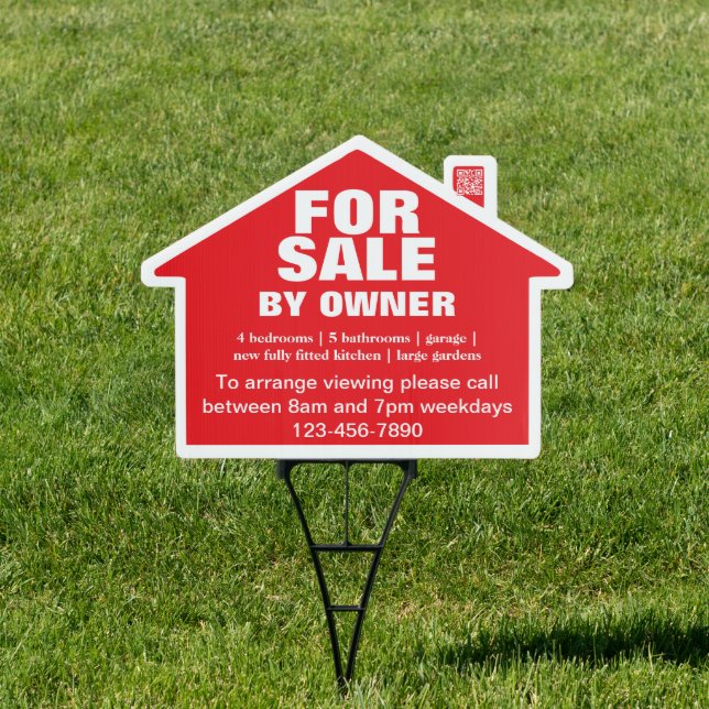 For Sale By Owner House Sale Sign (Insitu)
