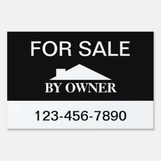 For Sale By Owner House Sale Yard Sign