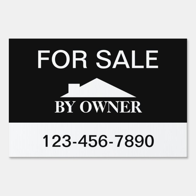 For Sale By Owner House Sale Yard Sign (Front)