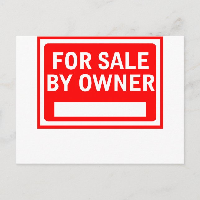 For Sale By Owner Postcard (Front)