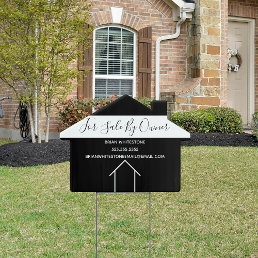 For Sale By Owner Real Estate Chic Custom House Si Sign