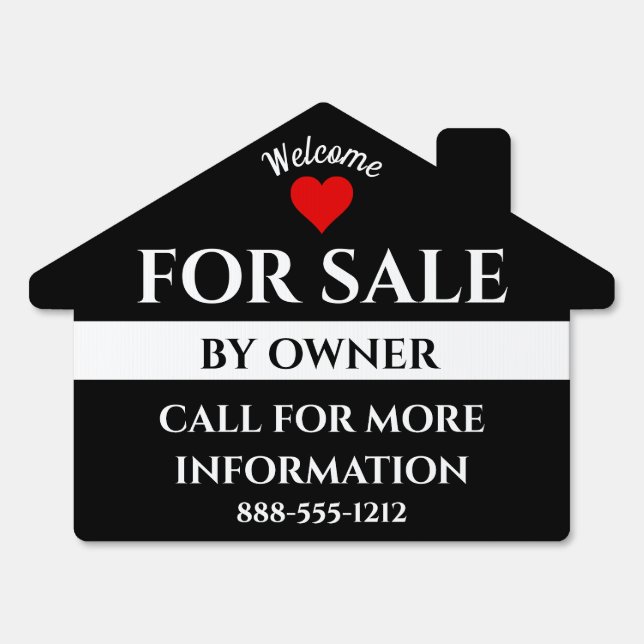 For Sale By Owner Real Estate House Sign (Front)