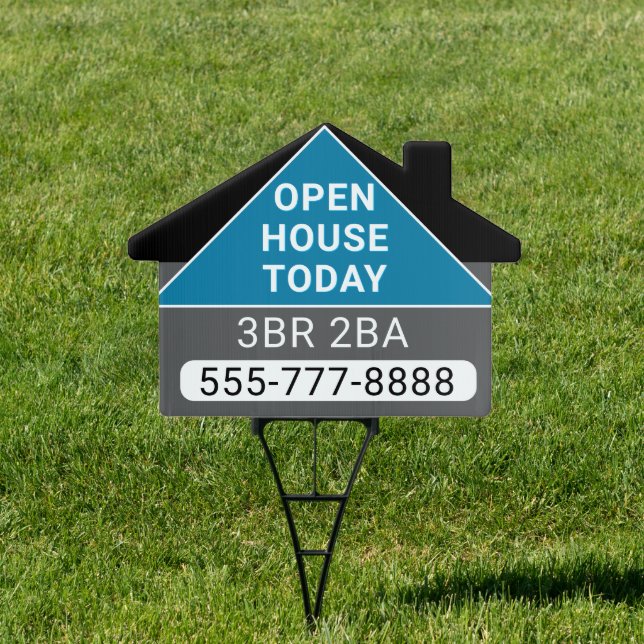 For Sale! Open House yard sign (Insitu)