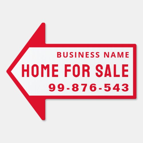 For Sale or Open House  Real Estate Red White Sign