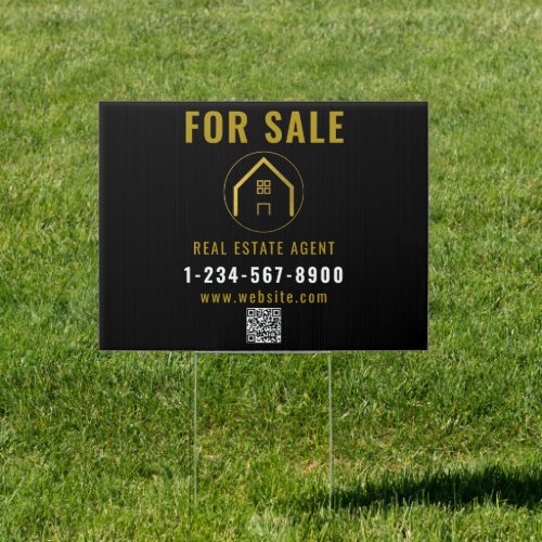 For Sale Real Estate Agent Open House Logo Door  Sign
