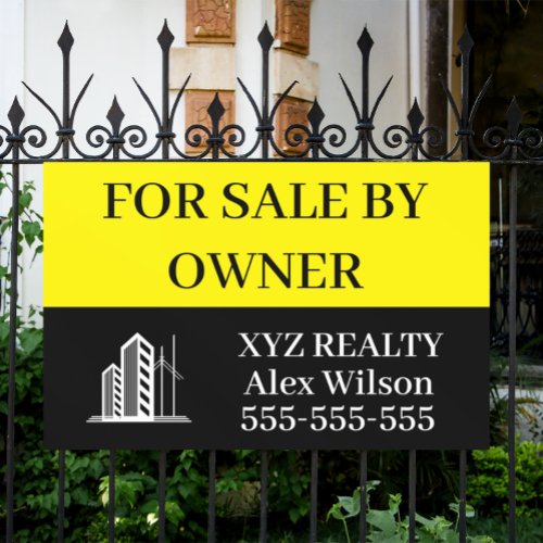 FOR SALE REAL ESTATE BUSINESS LOGO BANNER