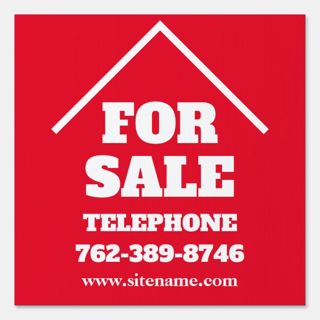 For Sale Real Estate Yard Sign (Front)