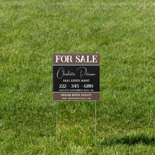 For Sale Real Estate Yard Sign