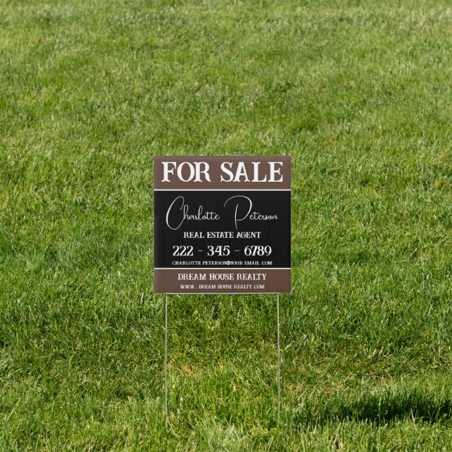 For Sale Real Estate Yard Sign (Insitu)