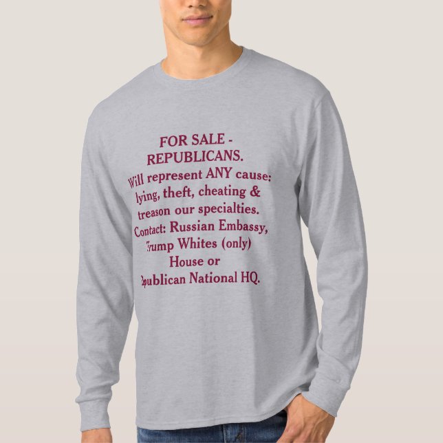 For SALE -Republican (does anything for you) T-Shirt (Front)