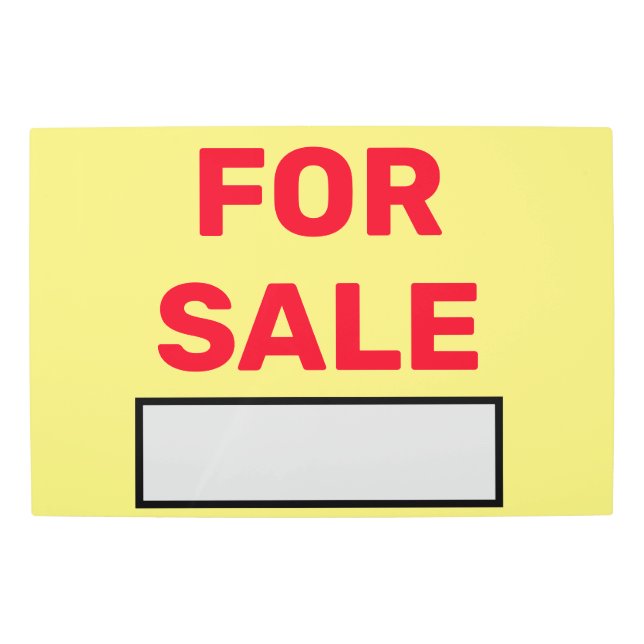 For Sale Sign  (Front)