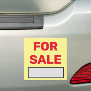 For Sale Sign for Cars