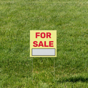 For Sale Sign for Cars