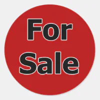 For Sale Stickers