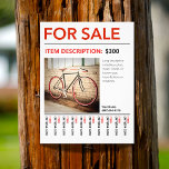 FOR SALE Tear Off Photo Template Flyer<br><div class="desc">Easy FOR SALE layout with customizable text and photo templates including the tear off,  pull tabs at bottom.  Want to change font colors?  Click the customize further link.</div>
