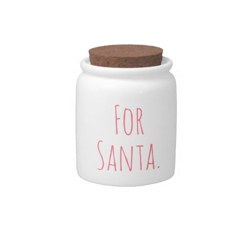 For Santa Christmas Cookie Candy Jar