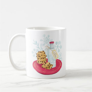 For Santa Cookies And Milk Watercolor Coffee Mug