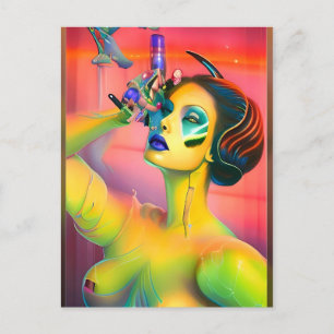 For Science Ken Gage Surrealism Postcard
