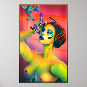 For Science Ken Gage Surrealism Poster