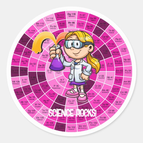 For Science Teachers and students Brilliant Classic Round Sticker