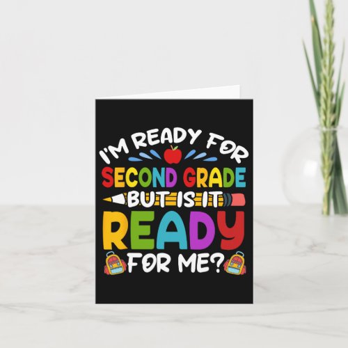 For Second 2nd Grade Back To School Teachers Stude Card