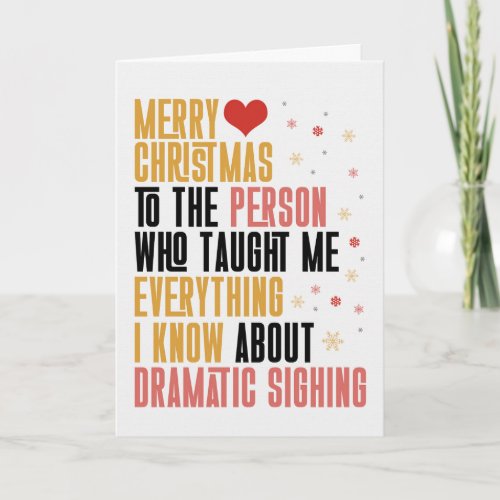 for Sister Funny Christmas Sibling Humor Holiday Card