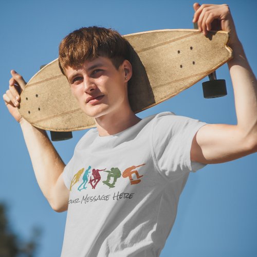 For Skateboarders Skateboarding Graphics Custom T_Shirt