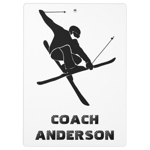 For Skiers Ski Coaches Ski Tricks Graphic Clipboard