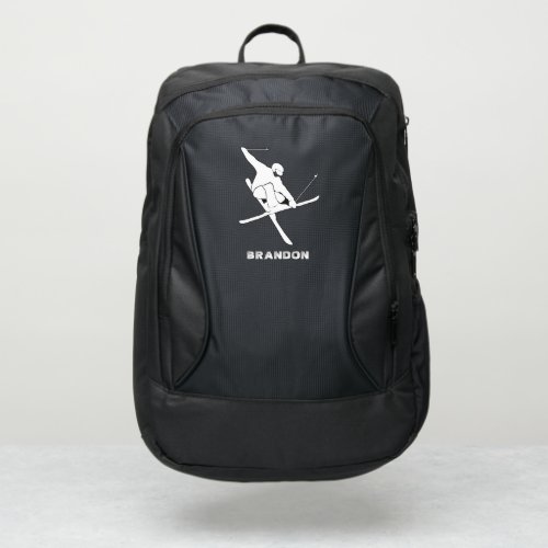 For Skiers Ski Trick Graphic Personalized Port Authority Backpack