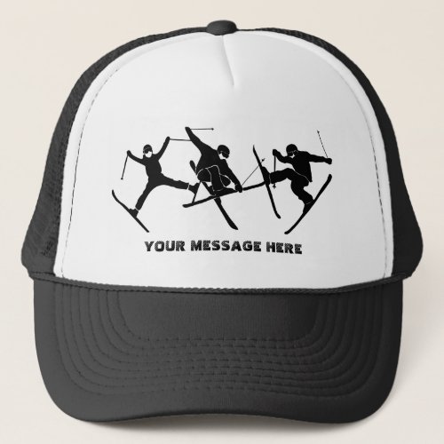 For Skiers Ski Tricks Graphics Personalized Trucker Hat