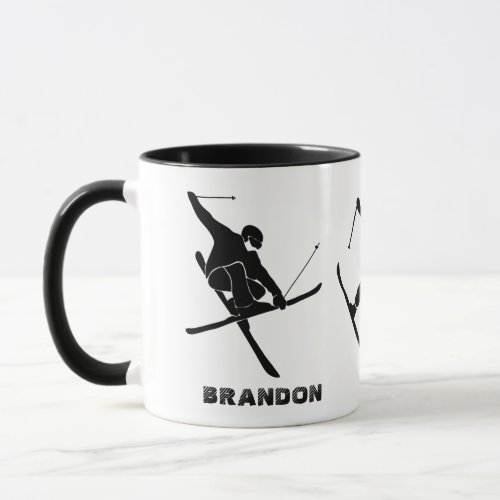 For Skiers Ski Tricks Personalized Mug