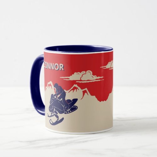 For Snowmobilers Snowmobile Graphic Personalized Mug