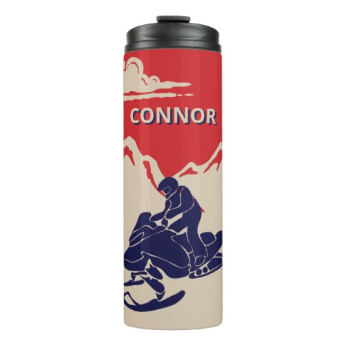 For Snowmobilers Snowmobile Graphic Personalized Thermal Tumbler