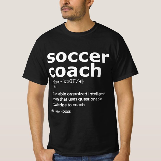 For soccer coach and coaches gift present T-Shirt (Front)
