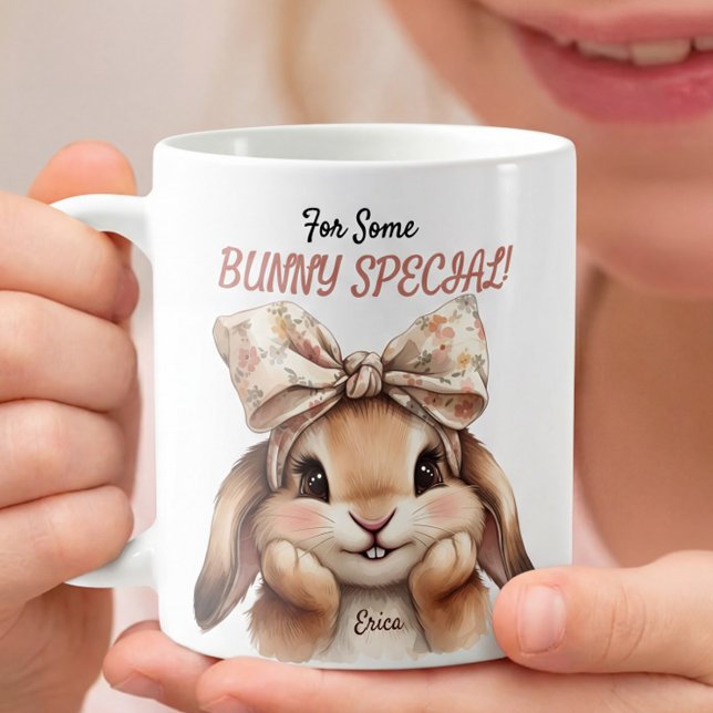 For Some Bunny Special Cute Easter Coquette Bunny  Coffee Mug (Creator Uploaded)